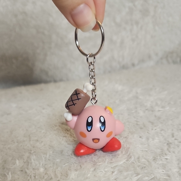 Handmade Kirby Keychain - Meat - Picture 1 of 3